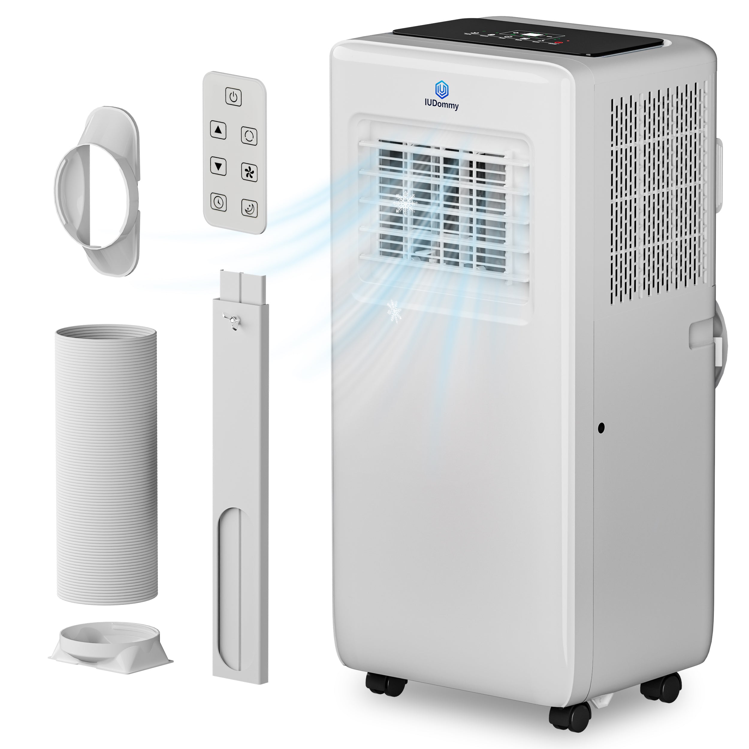 8000 BTU Portable Air Conditioner, 4-In-1 Cooling / Dehumidifier / Fan / Sleep Mode, Remote Control, 24H Timer, For Rooms Up To 350 Sq.Ft