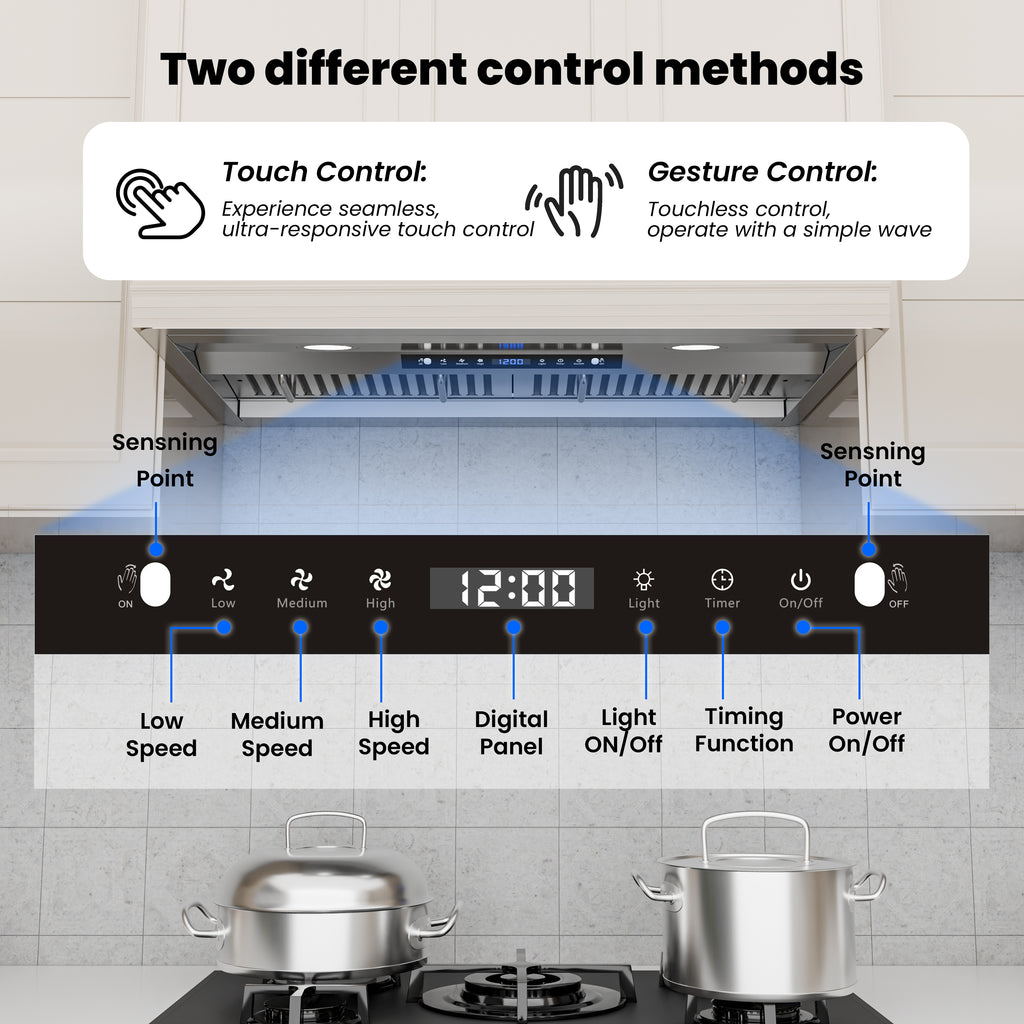 30 in. 600 CFM Convertible Ducted to Ductless Insert Range Hood in Stainless Steel with Filter,Lighting, Gesture Control