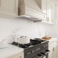 36" 900 CFM Stainless Steel Insert Range Hood, Convertible Ducted/Ductless, Touch & Gesture Control, LED